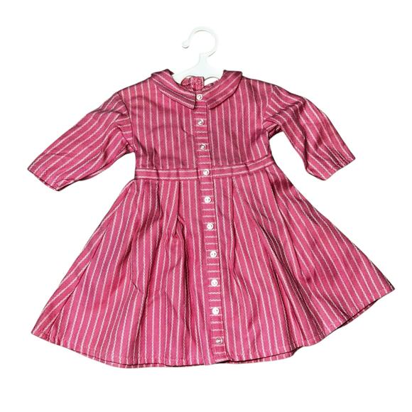 Vintage 1993 American Girl Pleasant place Addy Walker Pink striped Dress - Picture 2 of 5